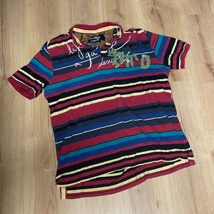 Desigual Happy Polo Shirt. Size‎ XXL. Good condition! Colourful!